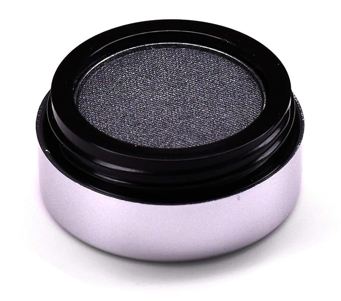 Graphite Grey Navy Smokey Shimmering Pressed Powder Single Vegan Eyeshadow; Talc, Paraben & Cruelty Free