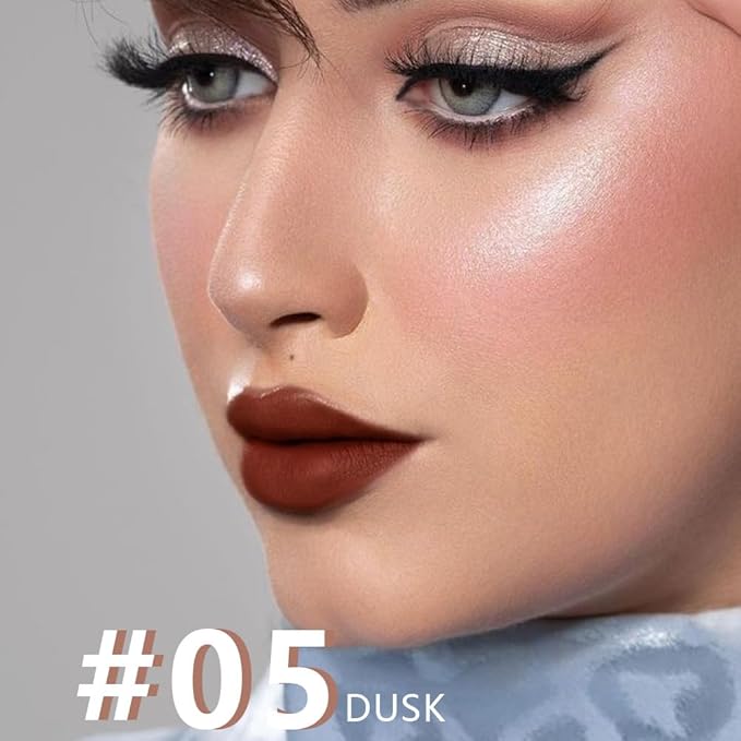 AMY'S DIARY Mocha Matte Crayon Lipstick Lip Makeup, Precision Tip Matte Lip Crayon, Longwear Up To 24Hrs, Lead The Way,Smudge Waterproof for Women Smudge Waterproof for Women (5#, 1 pc)