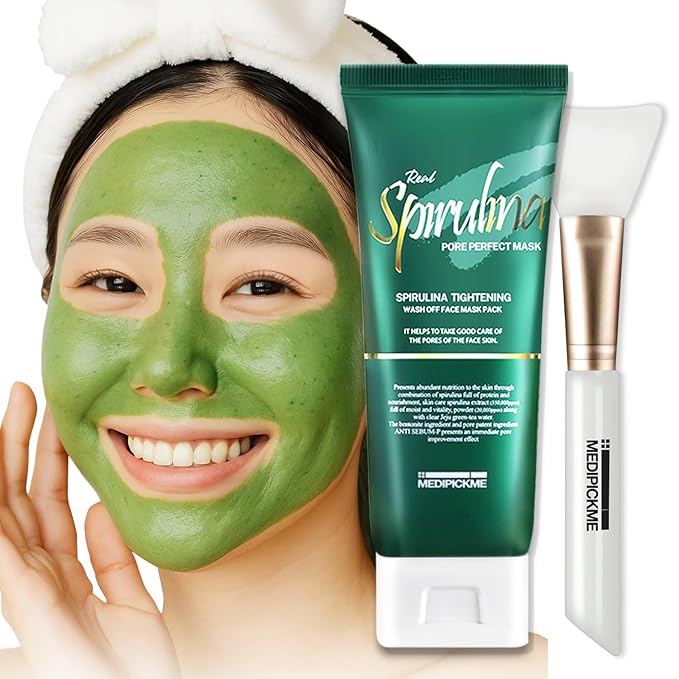 Spirulina Clay Mask – Pore Cleansing Visualizate Mud Mask K Beauty Body Mud 120g