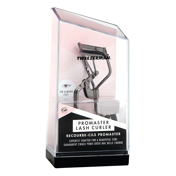 Tweezerman Pro Master Black Eyelash Curler - Designed for Almond-Shaped Eyes