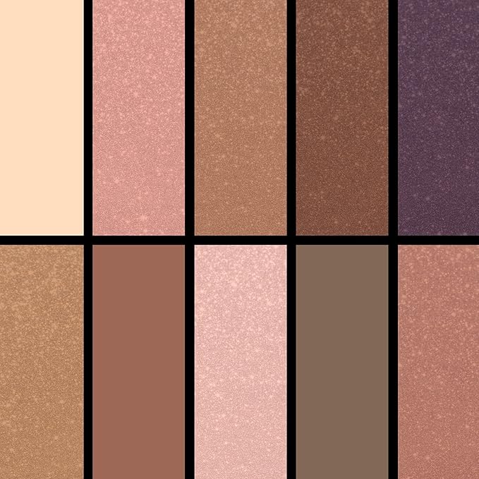Palladio Eyeland Vibes, Escape to the Tropics, 10 Count Eyeshadow Palette, 5 Curated Palettes, Seductive Nudes to Vibrant Hues, Complimentary Shades, Day and Night Looks, Rich Pigment, Horizon