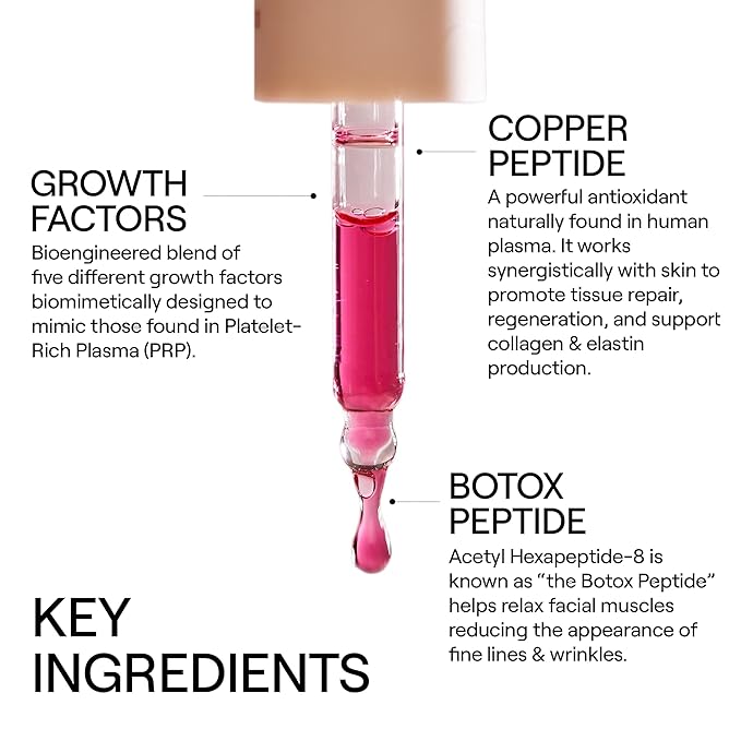 Dr. Diamond's Metacine InstaFacial Plasma Bioactive Growth Factor Serum | Bio-identical PRP Inspired Formula with Hyaluronic Acid & Peptides - Repair & Rejuvenation for Fine Lines & Wrinkles, 1 fl oz