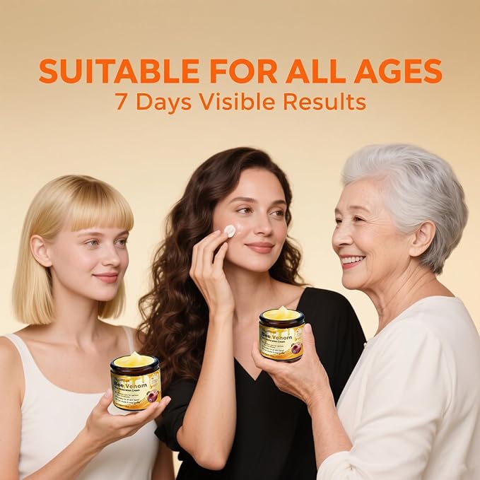 2PCS Bee Venom Skin Restoration Cream, 2025 Upgrade Bee Venom Skin Treatment Cream, Natural bee venom cream for Repair & Renewal, All in One Nourishing Serum for All Skin Types