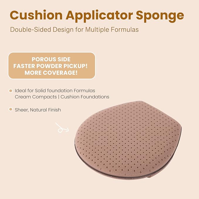 Momo's Workshop Makeup Sponge Puff, Large Beauty Puff for Quick Flawless Makeup, Concealer Puff for Liquid & Cream Foundation 3pcs