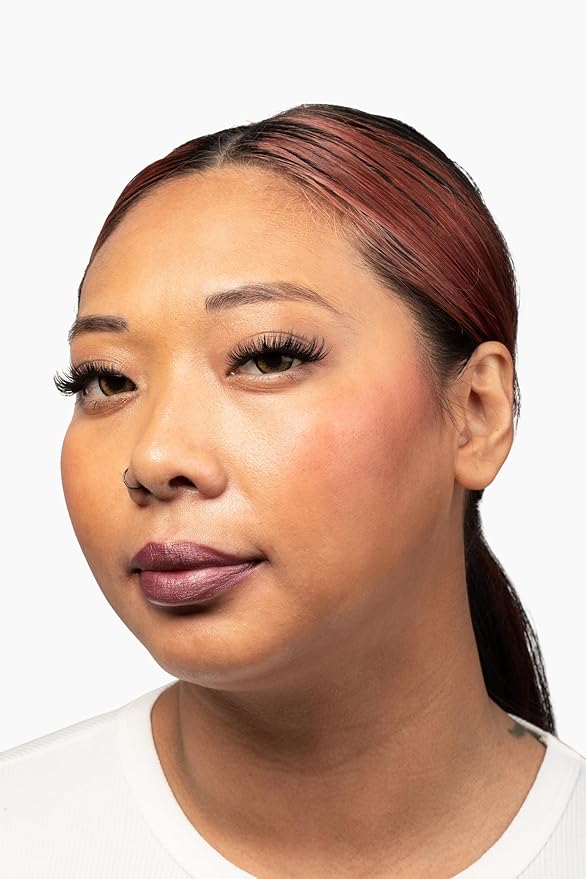 Aromi Metallic Liquid Lipstick | Chestnut Rose Lip Color with Shimmery Finish, Long-lasting + Long Wear, Smudge Proof, Waterproof, Vegan, Cruelty-free (Burgundy Quartz)