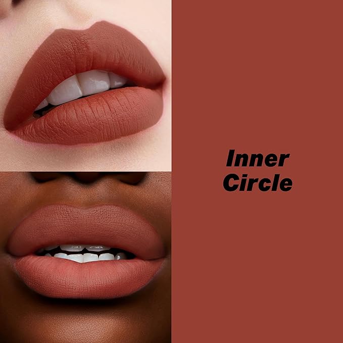 16-Hour Volumizing Matte Liquid Lipstick with Non-Drying, Waterproof Matte Liquid Lip Color: 114 Inner Circle, 0.14 Fl Oz