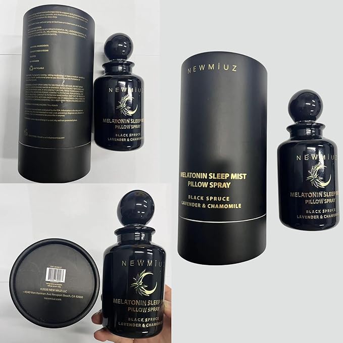 Deep Sleep Pillow Spray Lavender Chamomile Essential Oil Aromatherapy Mist for Sleep Relaxation Calming Stress Relief Bedtime Shower Spray Luxury Gift