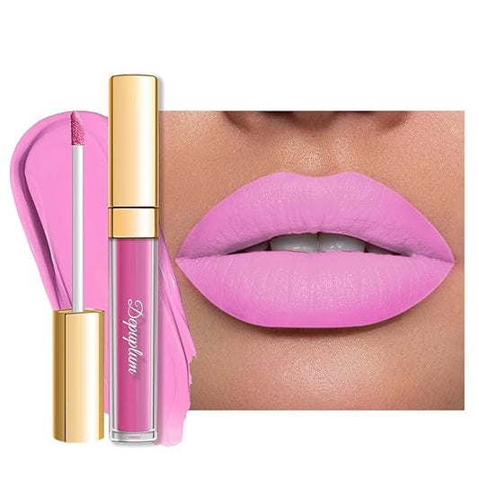 Pink Lipstick Matte for Women Superstay Light Pink Long Lasting Lipstick Smudgeproof Liquid Lipsticks Cruelty Free Lip Makeup, DM26 BabyPink