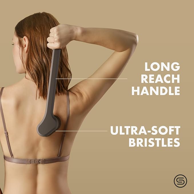 SONN Self Tanner Brushes - Body and Face Kabuki Brush Applicator for Fake Tan, Lotion, Makeup, and Sunscreen, Back Applicator for Sunless Tanner and cream (Body Brush)