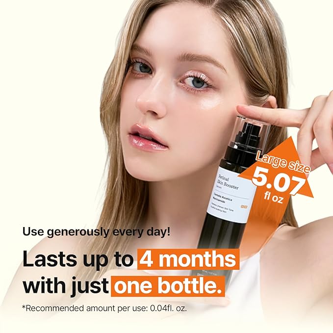 MEDITHERAPY Retinal Skin Booster Serum – Beginner-Friendly, Anti-Aging, Non-Irritating Retinol for Face and Body – Pore Minimizer, Wrinkle Treatment – Korean Skin Care, 5.07 Fl. Oz Large Size