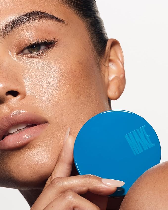 MAKE Beauty Skin Mimetic Microsuede Bronzer Powder - Matte Bronzing Powder Contour, Buildable Formula, Non Comedogenic, Long Lasting Color. Shade - Aura for Light to Medium Skin