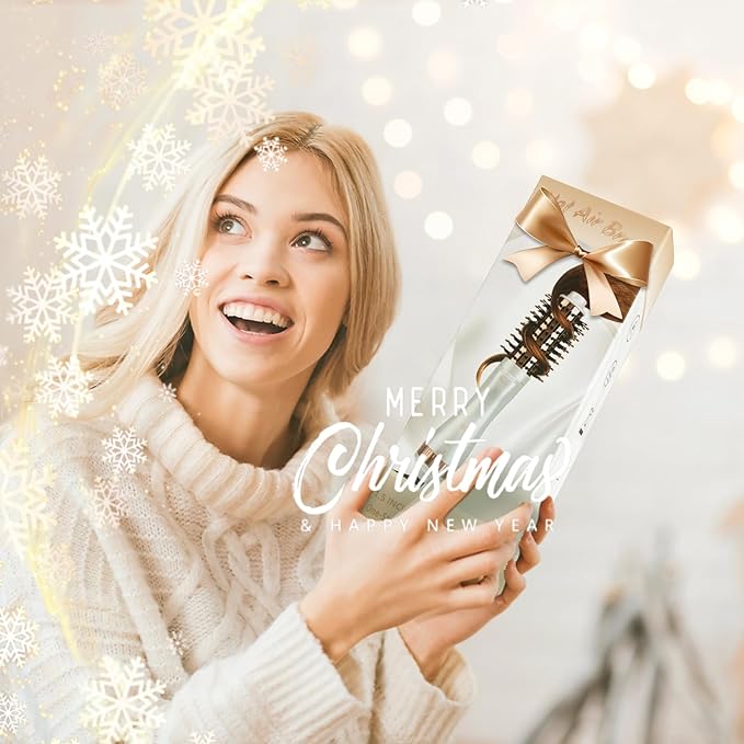 1.5 Inch Barrel Round Brush Blow Dryer (2.8’’ Plus Bristles), Negative Ionic One Step Volumizer Dryer, 4-in-1 Hot air Brush-Not for Europe Travel