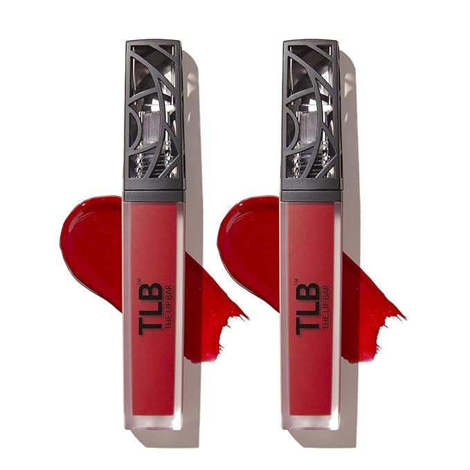 The Lip Bar - Nonstop Liquid Matte Lipstick, Hot Mama (Deep Rich Brown) - One Swipe - Long Lasting - Jojoba Oil & Vitamin E - Vegan & Cruelty Free - Makeup & Cosmetics - .24 fl oz - 2 Pack