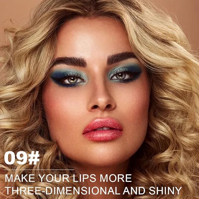 Red Brown Metallic Lipstick for Women,Lightweight Non-Drying Shimmer Frosted Lipsticks,Glitter Lip Gloss Stain Long Lasting Waterproof No Smudge Proof No Transfer 12 Hour,Cruelty-Free Makeup