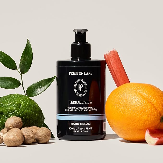 Preston Lane The Hand Cream, Non-Greasy Moisturizer, Nourishing, Essential Oils & Hyaluronic Acid