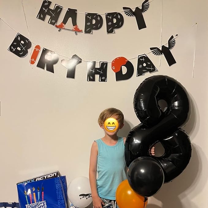 40 Inch Balloon Number 7 Black, Large Foil Number Balloons Set 0-9, Digital 7 Helium Balloons for Girls Boys Men Women 7th 17th 70th Birthday Anniversary Graduation New Year's Eve Party Decoration