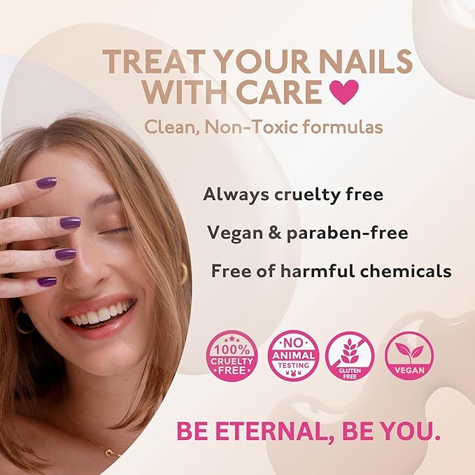 Eternal Glitter Nail Polish Set for Women (CHEERS) - Gold Nail Polish Set for Girls | Long Lasting & Quick Dry Nail Polish Kit for Home DIY Manicure & Pedicure | Made in USA, 13.5mL (Set of 5)