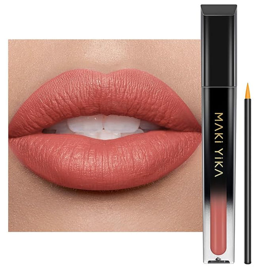 MAKI YIKA Pink Nude Lipstick for Women Color Stay Long Lasting Lipsticks, No Smudge Matte Liquid Lipstick Lip Color |Dusty Pink