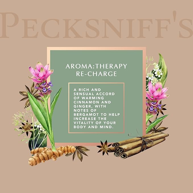 Pecksniff's Aroma:Therapy Re-Charge Duo Caddy, 500 ml/16.9 fl oz Hand Wash and 500 ml/16.9 fl oz Hand & Body Lotion
