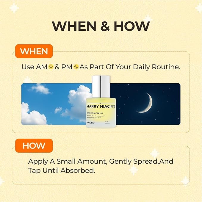 15% Niacinamide + Alpha Albutin + Banana PDRN Starry Niacin 15 Correcting Serum – Potent Brightening Serum for Uneven Tone & Dark Spots, Fragrance-Free | Korean Skincare (1.01 fl.oz / 30ml)