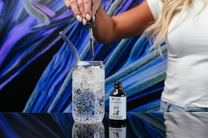 Pure Inventions Night - Pear Flavored Water Infusion Drops - No Sugar, Calories, or Artificial Sweeteners - 60 Servings - 2oz