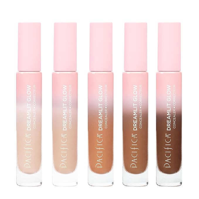 Pacifica Concealer – DreamLit Glow Full Coverage Concealer for Puffy Eyes & Dark Circles, Lightweight & Long-Lasting, Vegan & Cruelty-Free, Shade 07 (Golden Almond)