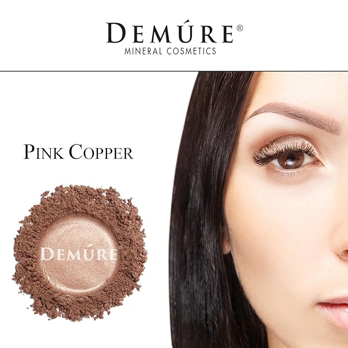 Demure Mineral Make Up (Pink Copper) Eye Shadow, Shimmer Eyeshadow, Loose Powder, Glitter Eyeshadow, Eye Makeup, Natural Makeup, Natural Eyeshadow, Professional Makeup