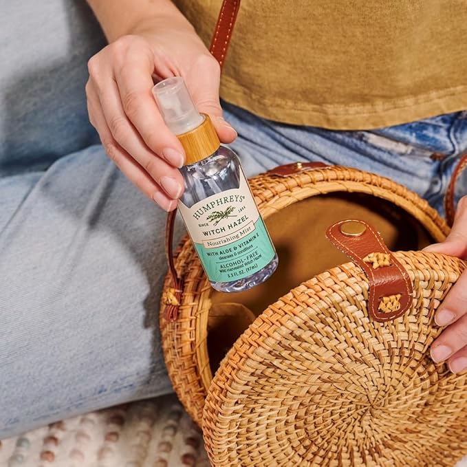 Humphreys Witch Hazel Nourishing Toner Mist Spray | Nourishing Hydrating Toner | Alcohol-Free | Wild Harvested Witch Hazel | Travel Size 3.3 Fl Oz | Clean Beauty | Vegan & Cruelty-Free