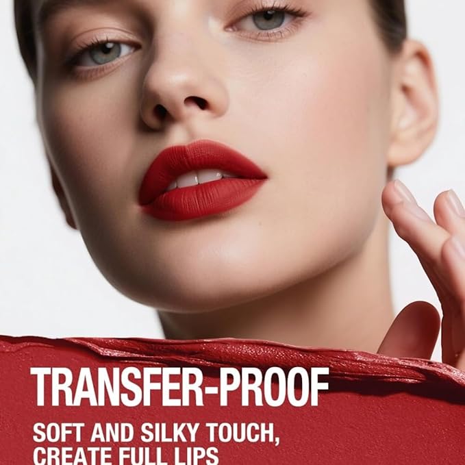 Lip Liner + Lipstick Set (12 Shades Available) -Matte Lipstick for Women, Silk Finish Hydration Lip Kit, Waterproof Smooth Creamy Texture, Bold to Nude Shades for Daily & Party Wear, Makeup Gift (01)