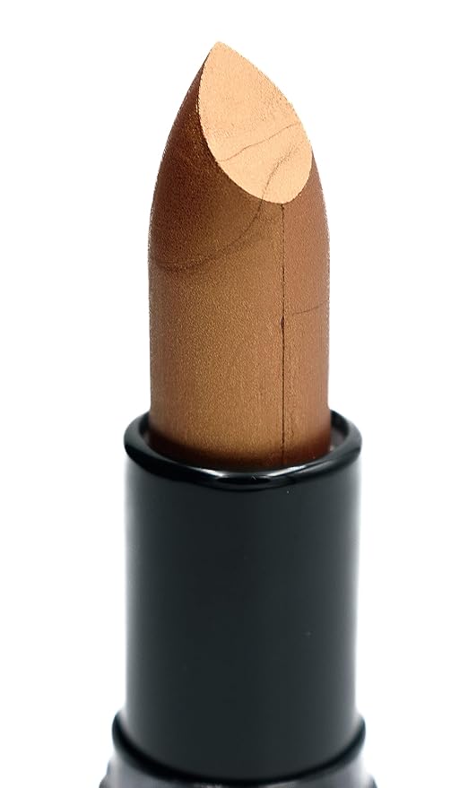 Bronze Foil Metallic Gold Brown Shiny Pearl Moisturizing Lip Cream Lipstick Color Paraben, Lanolin & Cruelty Free, No Animal Testing