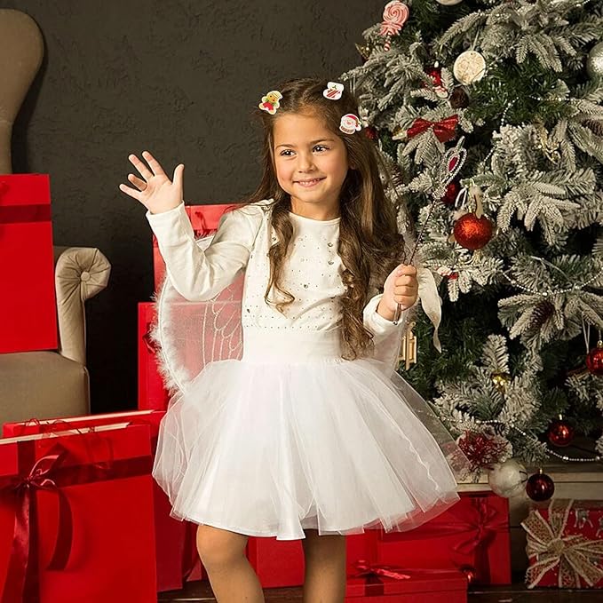 12 Pcs Christmas Claw Clips,Mini Hair Clips for Women Santa Claus Xmas Hat Gift Snowman Design Strong Hold Non Slip Small Hair Claws for Thick and Thin Hair Hairstyles