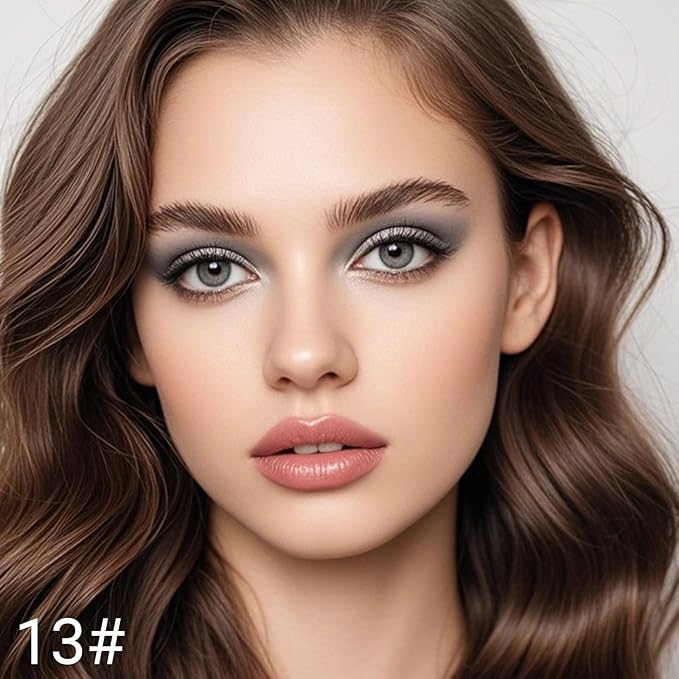 Erinde Waterproof Eyeshadow Stick, Cream Eye Shadow Stick, Long-Lasting, Crease-Proof, Cream to Powder Buildable & Blendable Eye Shadow Pencils Crayon, Vegan & Cruelty-Free, 13 Gray Brown