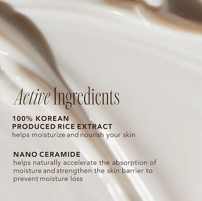 The Face Shop Rice Ceramide Cream, Hydrating Face Moisturizer, for Dry & Combination Skin, Lightweight, Fast-absorbing, 1.69 fl. oz.
