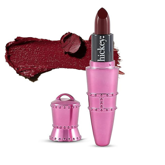 Hickey Lipstick Big Trouble Berry Wine Lipstick Refillable - Hydrating & Moisturizing Shade, Lip Color for Women, Berry Lipstick Long Lasting, Gluten-Free & Vegan with Highly Pigmented