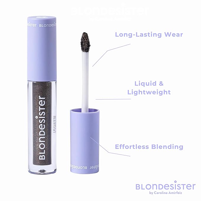 Gloweye Liquid Eyeshadow - Highly Pigmented Shimmer Eyeshadow - Intense Color Payoff and Long-Lasting Wear - 09 Midnight Brown - 0.084 oz