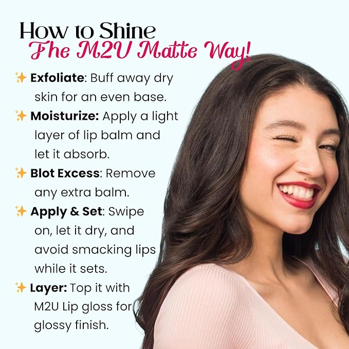 M2U NYC Dark Brown Matte Liquid Lipstick – Long Lasting High Impact Color with Up to 17H Wear – Matte Lipstick for Women – No Budge, Lightweight Creamy Vegan Formula Infused with Jojoba Oil (Coffee)