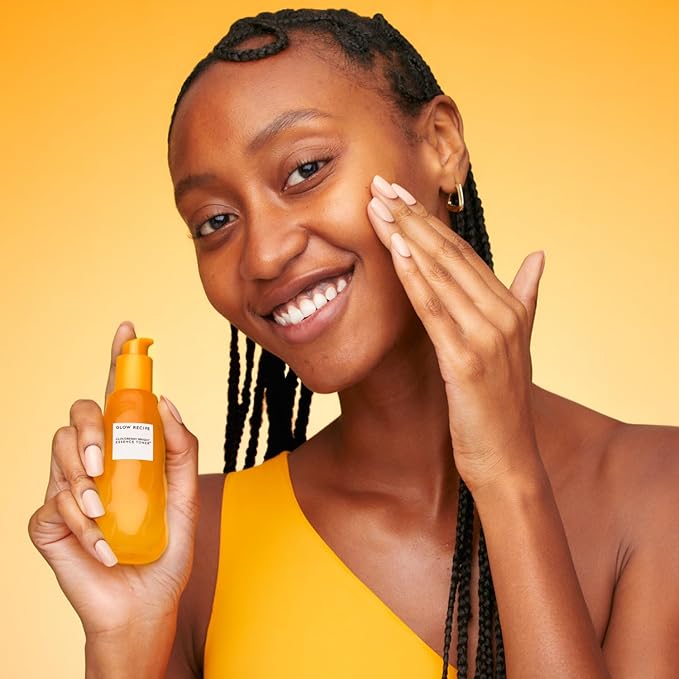 Glow Recipe Travel Size Cloudberry Brightening Toner + Essence Skincare-CoQ10 Face Toner to Strengthen Skin Barrier+Hydrating Rice Water, Vitamin C, E & 5% Glycerin to Soften & Even Skin Tone (30 ml)