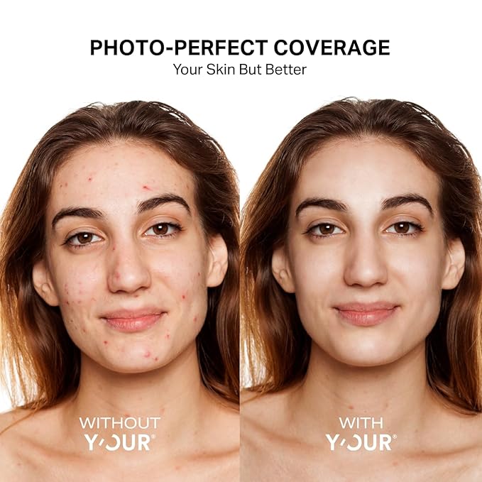 Y’OUR Tinted Moisturizer: Hydrating & Anti-Aging Tinted SPF 30, UV Protection Makeup; Sheer to Medium, Buildable Coverage; Oil-Free for Dry, Oily & Combination Skin. Made in USA. 1.35 fl. oz (Light)