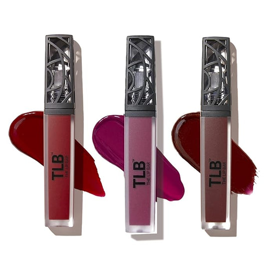 The Lip Bar Liquid Matte Lipstick 3 Pack, Bawse Lady + Muse + Rebel