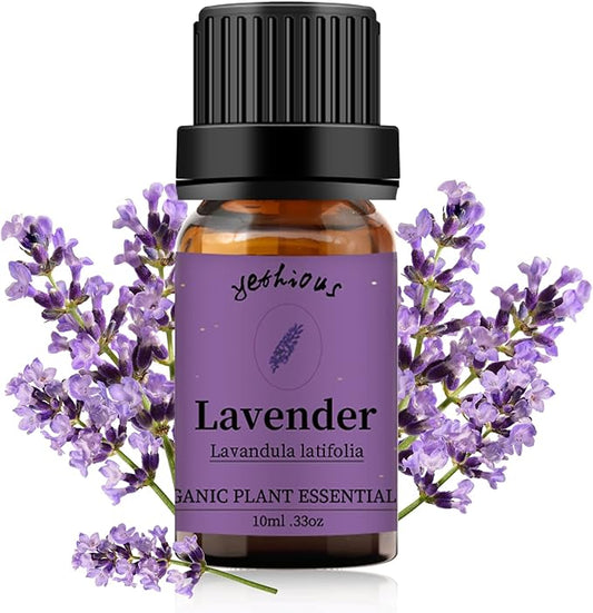 yethious Lavender Essential Oils for Diffuser & Aromatherapy Pure Lavender Oil Organic Plant Oils