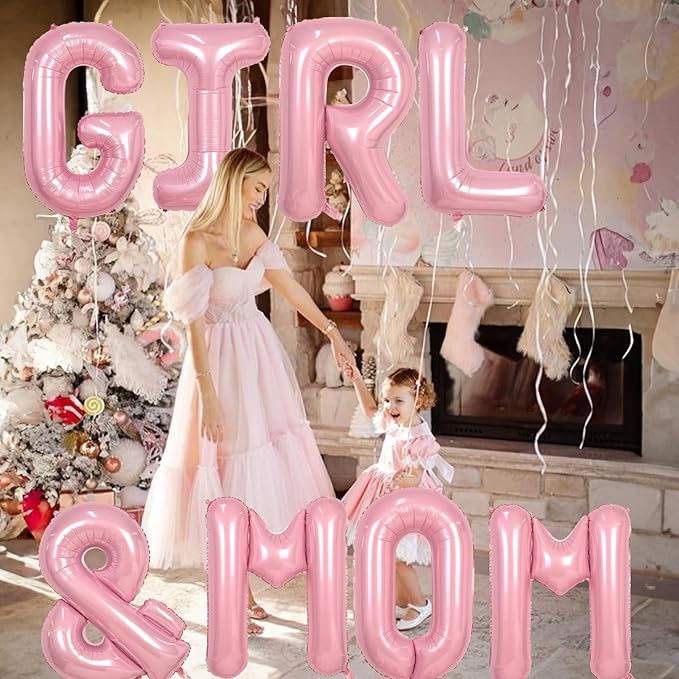 40 Inch Pastel Pink Letter Balloons, Baby Pink Giant Custom Foil Alphabet Balloon &, Mylar Self Inflating light pink Symbol &, Helium Letter & Balloon for Women Girls Birthday Party Decorations
