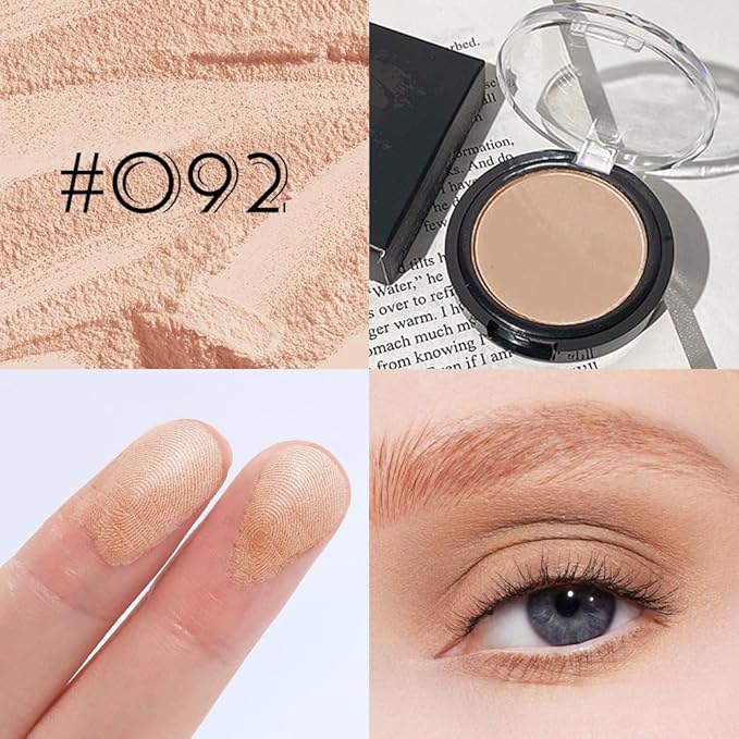 Monochrome Matte Eye Shadow Palette,Brown Neutral Nude Matte Pressed Powder Single Eyeshadow,Natural Long Lasting Naturing-Looking Eyeshadow,Talc,Paraben Vegan & Cruelty Free