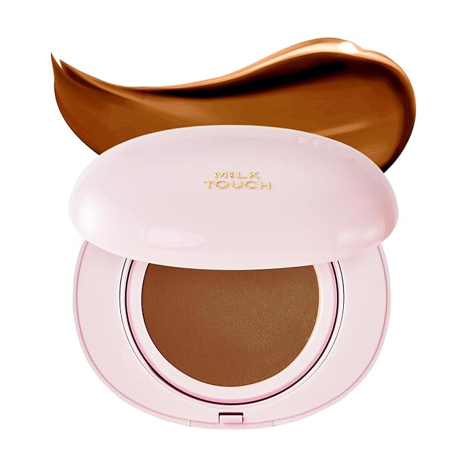 milktouch Cushion Foundation, 24H Flawless Skin, Radiant Shine, No Oxidation, Long-Lasting, Non-Creasing, 60% Hydrating Skincare Infused Korean Foundation, Valentines Gifts (40N Cappuccino)