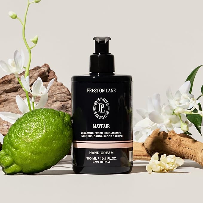 Preston Lane The Hand Cream, Non-Greasy Moisturizer, Nourishing, Essential Oils & Hyaluronic Acid