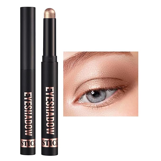 Cream Eyeshadow Stick Blendable Shimmer Eyeshadow Long Lasting High Pigment Eye Shadow Sticks,Waterproof Hypoallergenic eyeshadow Pencil (16#)