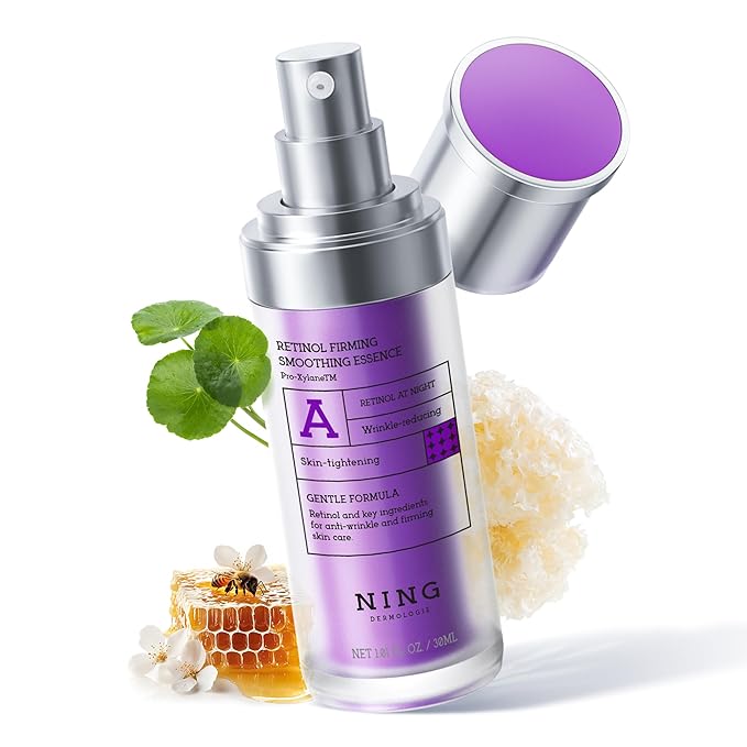 Retinol Serum for Face with 300PPM Retinol, Peptides – Firming, Anti Aging & Wrinkle Peptides Serum for Face - Korean Skincare for Smoothing & Hydrating, Ideal for Beginners|1.01 fl.oz