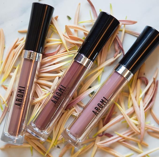 Aromi Desert Taupe Matte Liquid Lipstick | Greige, Grey Beige Lip Color, Long-Lasting Lipstick, Handmade, Day to Night (Desert Taupe)