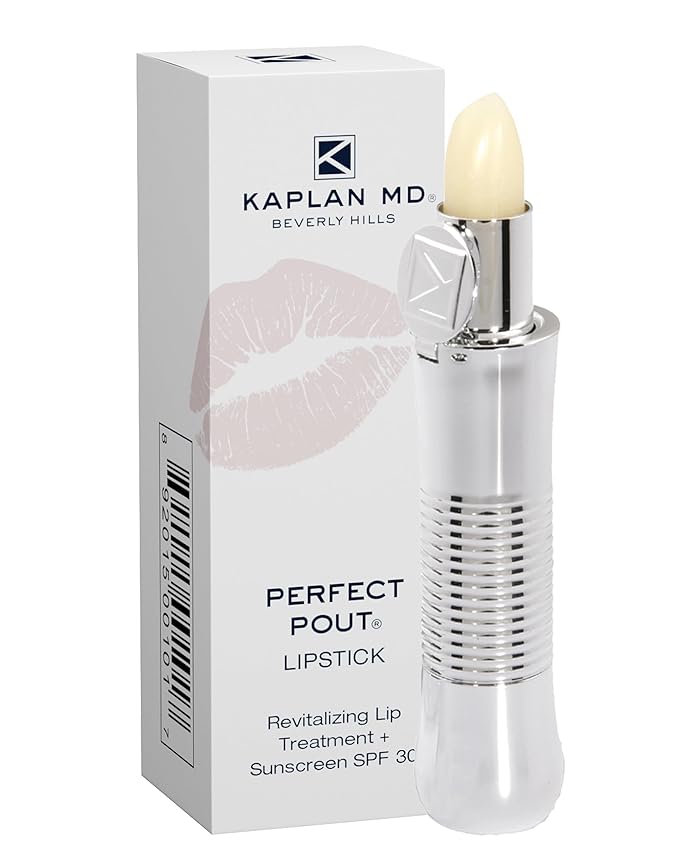 KAPLAN MD Perfect Pout Lipstick, Revitalizing Treatment + SPF 30 Sunscreen, 0.11 oz