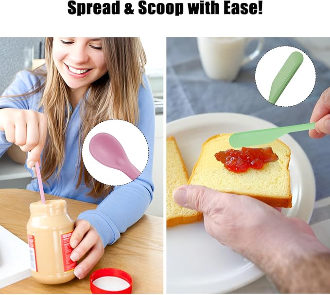 Makeup Spatula Set – 6 Pack Silicone Jar Scraper in Mini, Small, Large Sizes for Cosmetics, Lotion, Food Bottles & Skincare Jars (Multicolor)