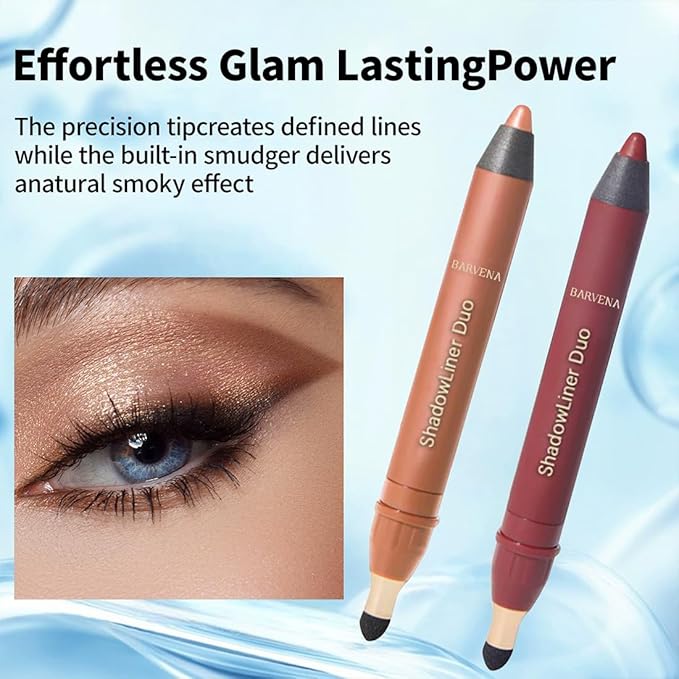 Shinalify Eyeshadow, Shadow Liner 2-in-1 Eyeliner & Eyeshadow, Silky Application, Highlighter Matte Crayon Eyeliner Pen, Easy to Apply, Creating Natural Eye Makeup (01)